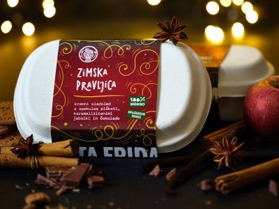 Gourmet sladoled Zimska pravljica in Zimska Fridika