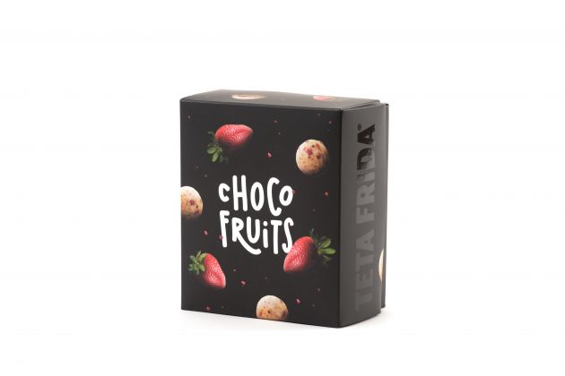 premium Choco fruits Cele jagode v beli čokoladi s kremo