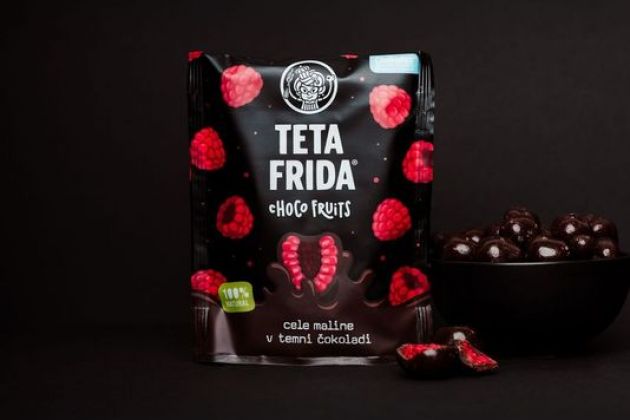 Choco fruits Cele maline v temni cokoladi