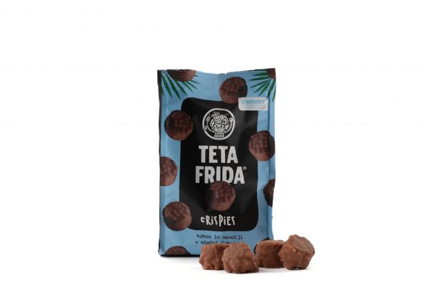 Crispies Kokos in mandlji v mlecni cokoladi