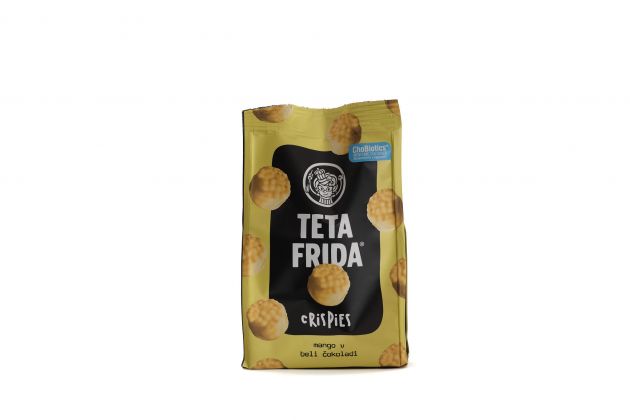 Crispies mango v beli cokoladi