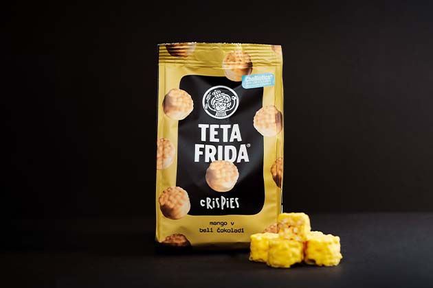Crispies mango v beli cokoladi