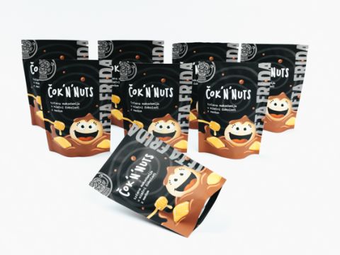 Čok'n'nuts - Trčena makadamija v mlečni čokoladi z medom paket 7+1 gratis