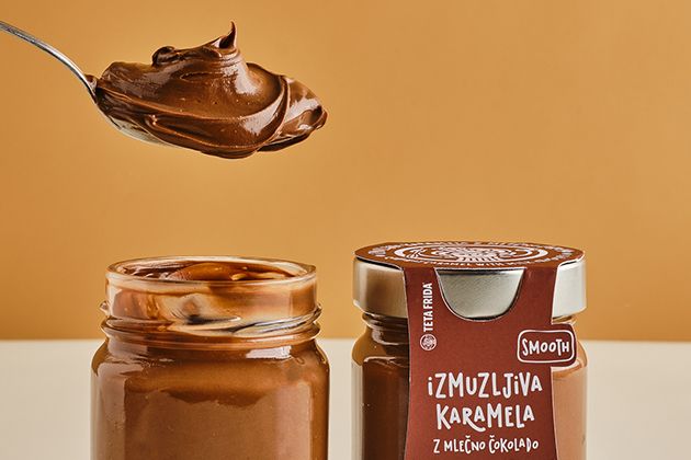 Izmuzljiva karamela z mlečno čokolado