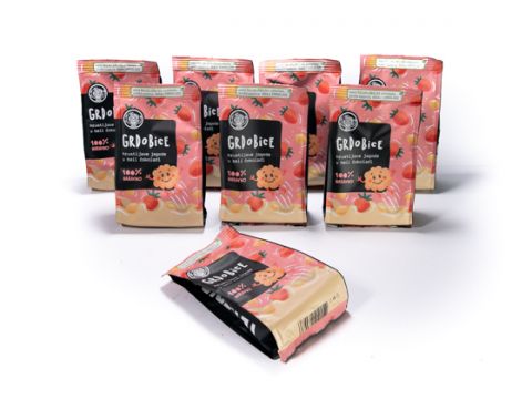 Grdobice - Hrustljave jagode v beli čokoladi paket 7+1 gratis
