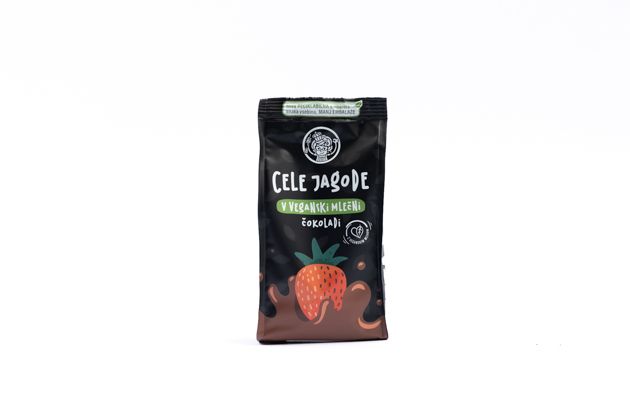 Cele jagode v veganski čokoladi paket 7+1 gratis